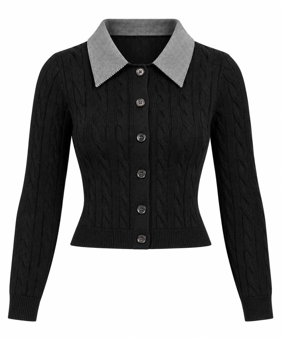 Jersey crop camisero black