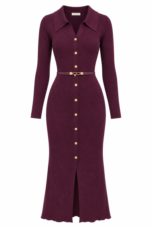 Vestido Lisa wine