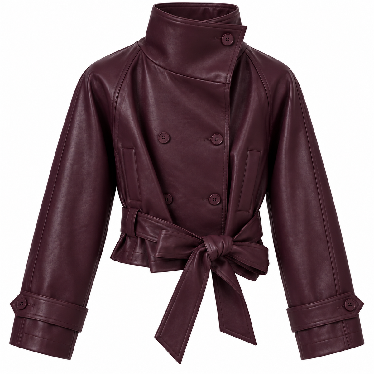 Chaqueta abotonada wine