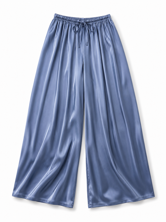 Pantalón seda blue
