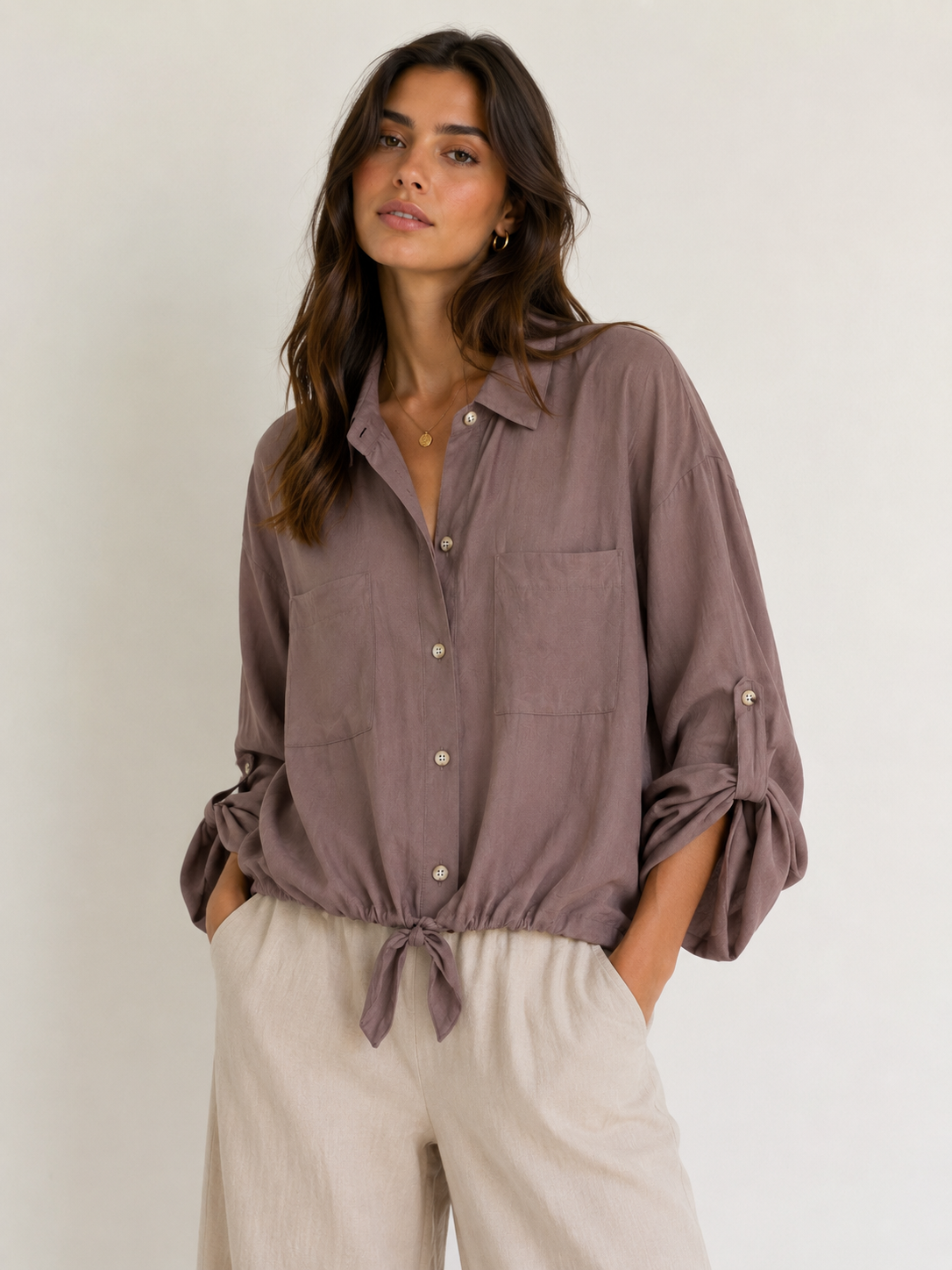 Camisa Bianca taupe