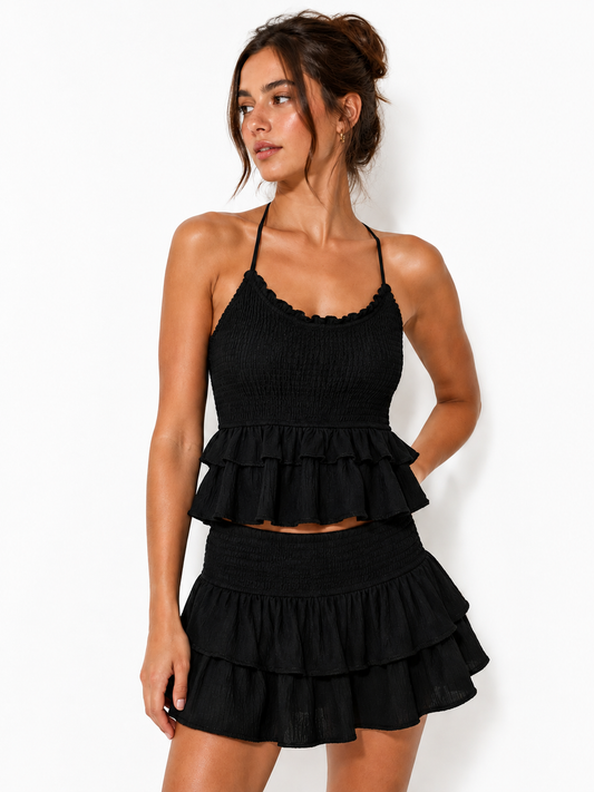 Falda conjunto volante