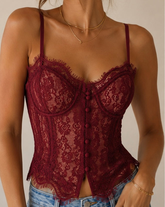 Corset Claudie red