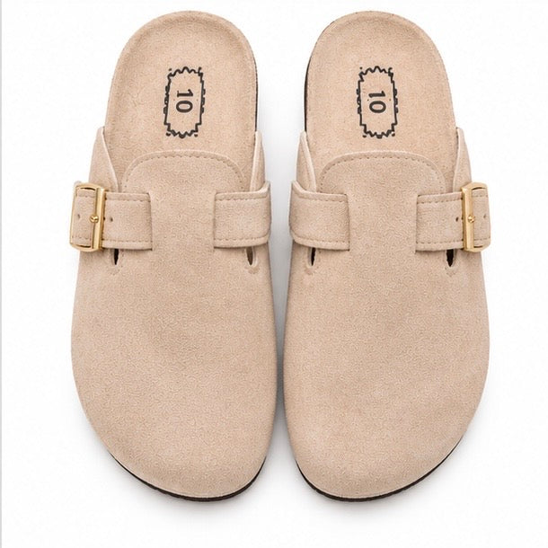 Zapato mule beige