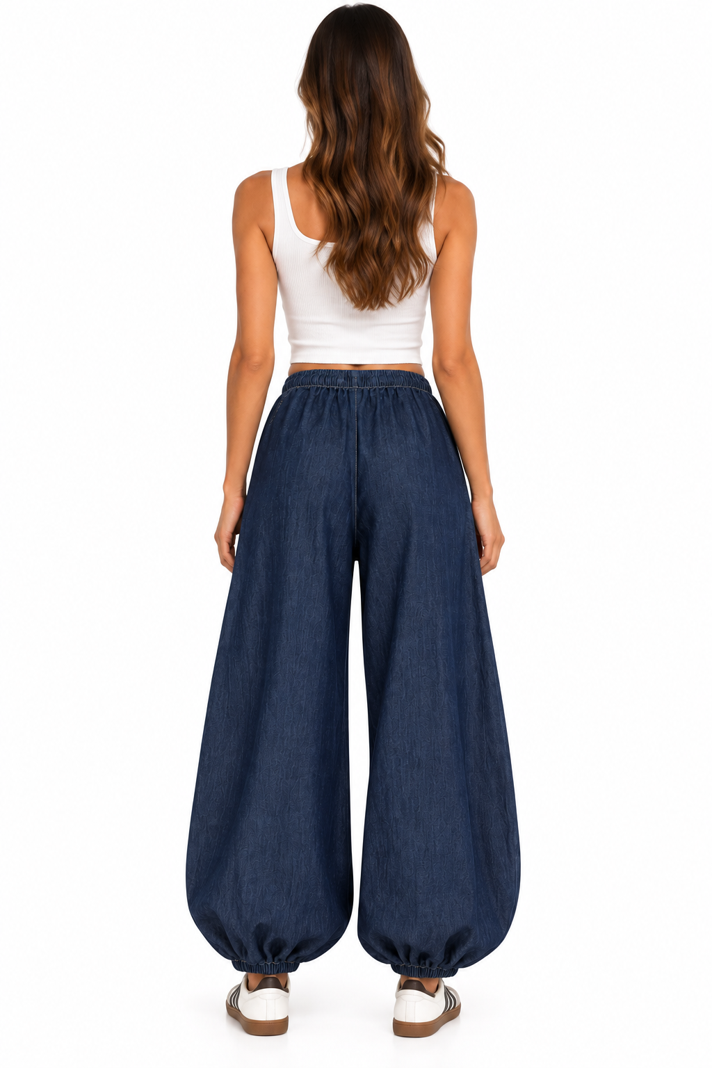 Pantalón globo denim