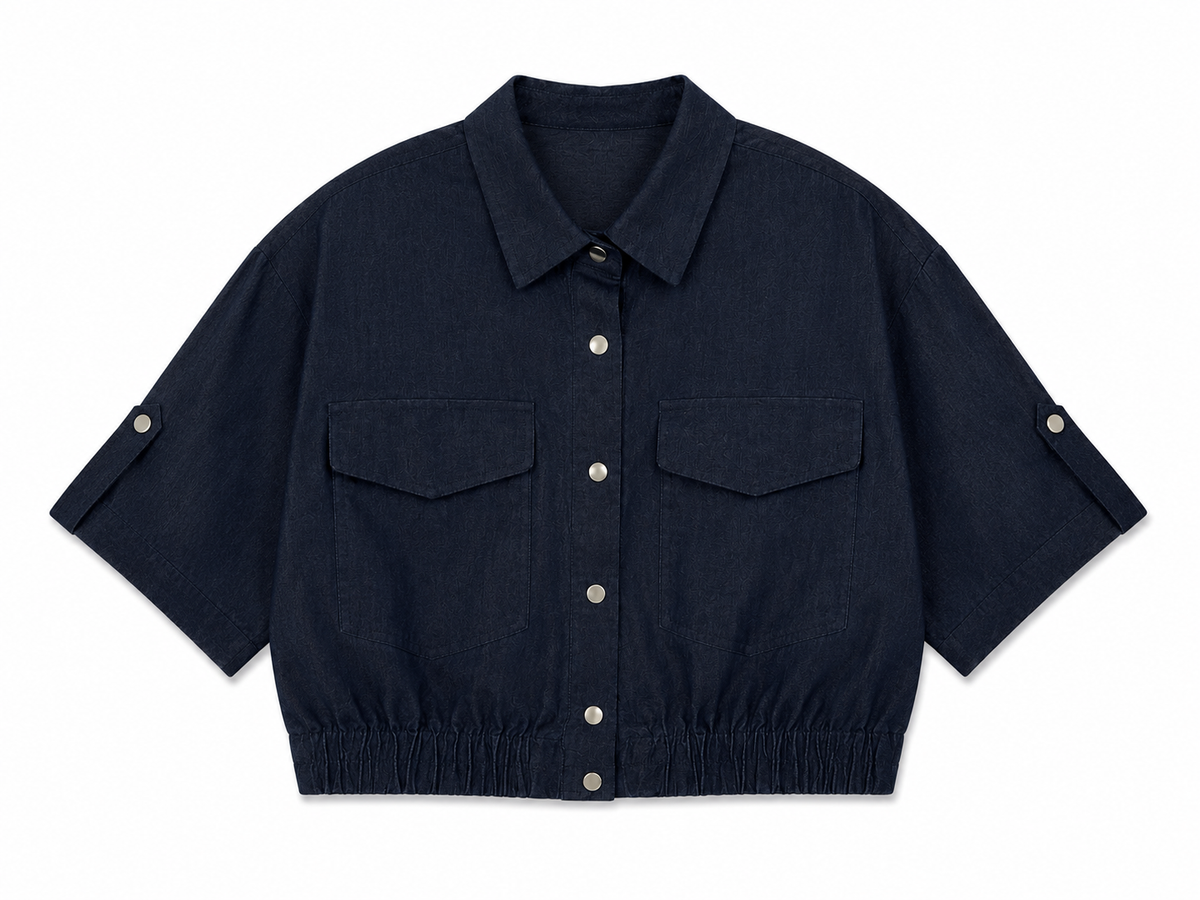 Chaqueta denim fluida