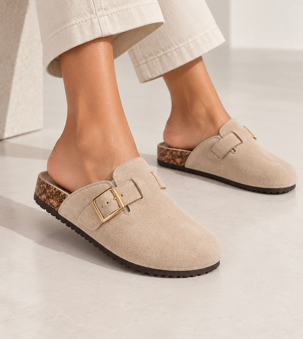 Zapato mule beige