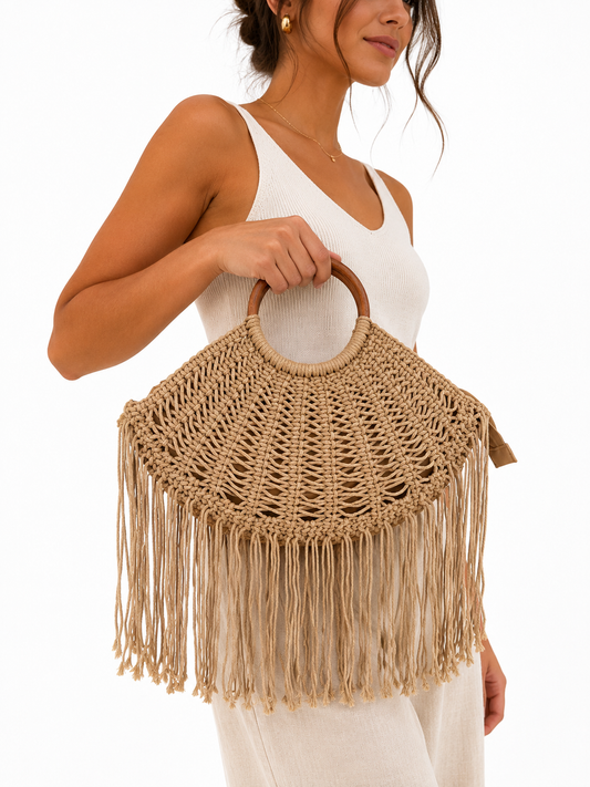 Bolso macramé boho