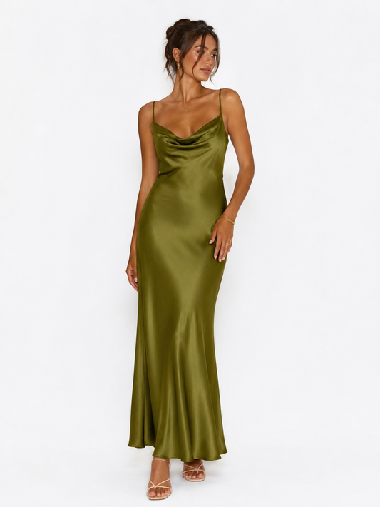 Vestido satinado + colores