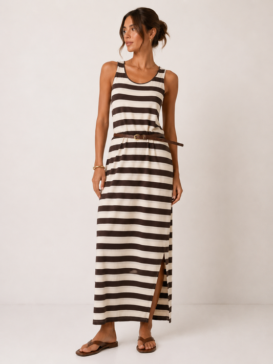 Vestido rayas cocoa