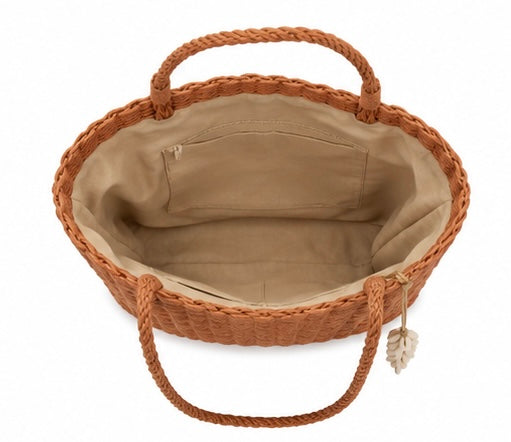 Bolso mimbre orange