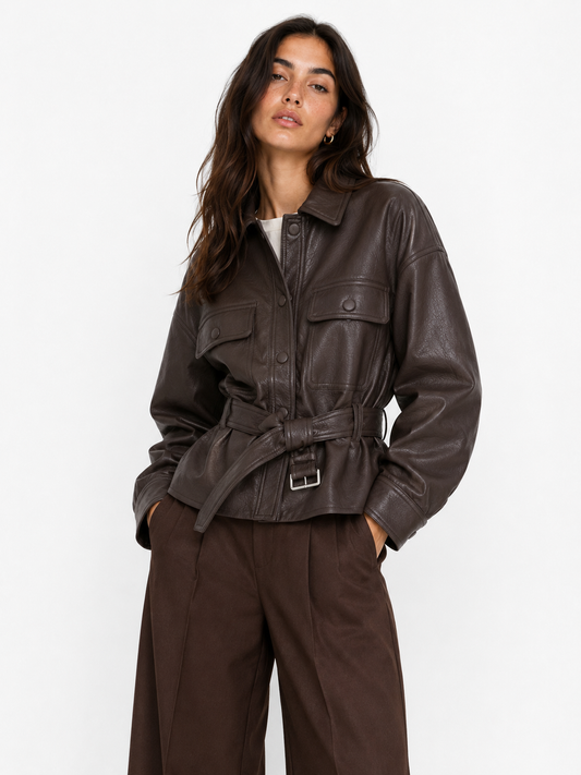 Chaqueta polipiel Paula