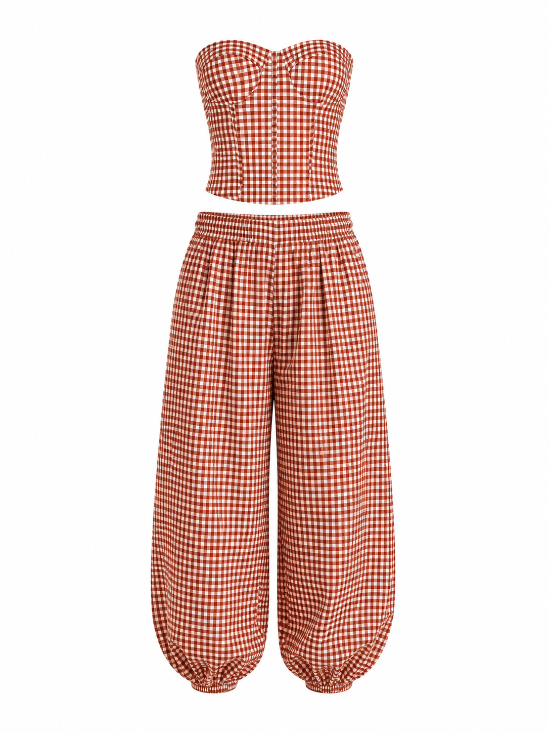 Conjunto Vichy teja