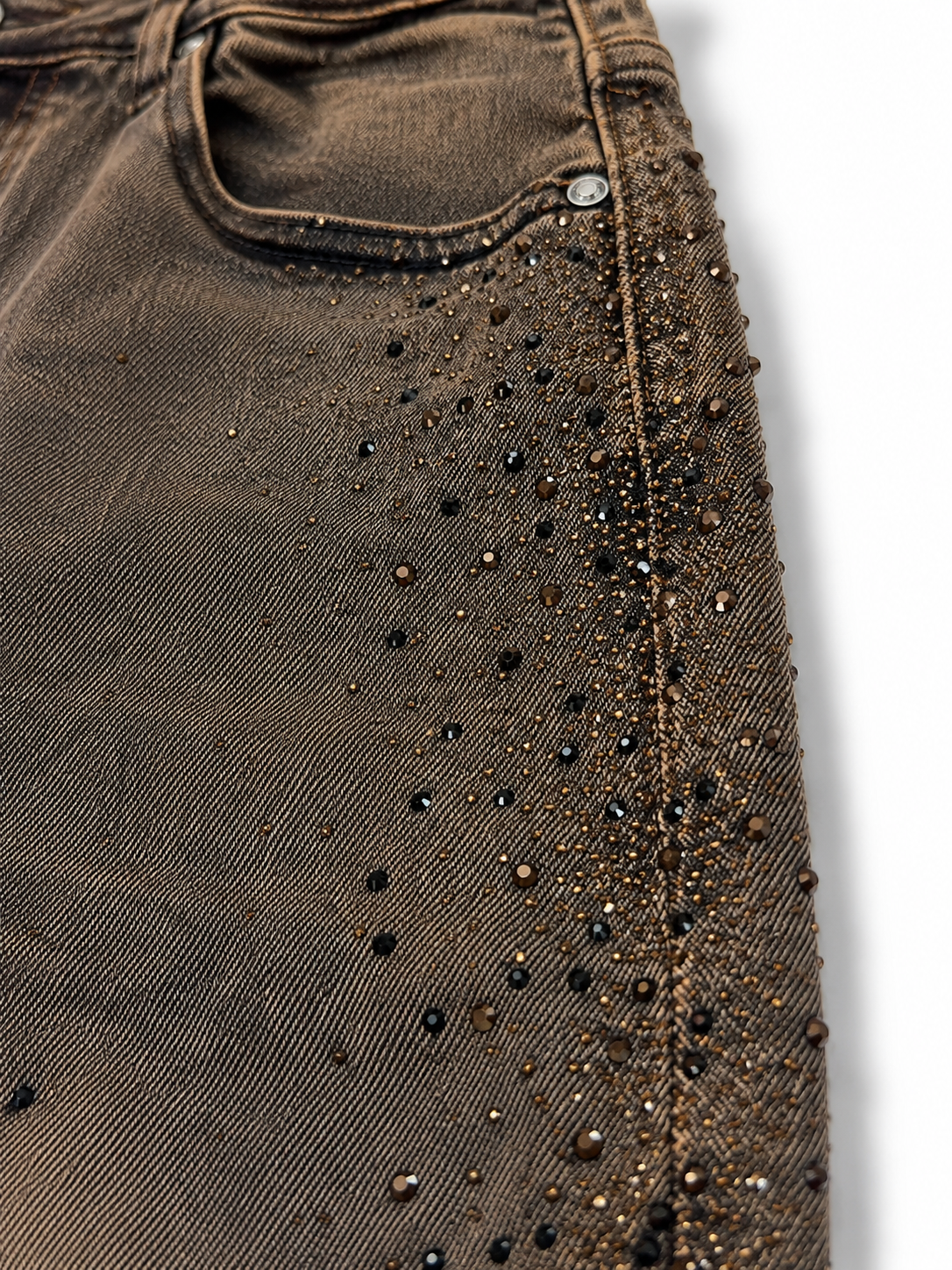 Jeans denim brown street
