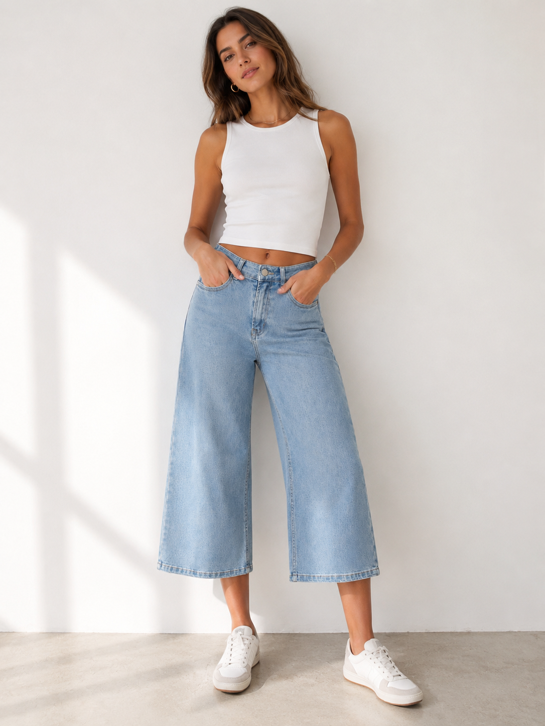 Bermuda capri denim