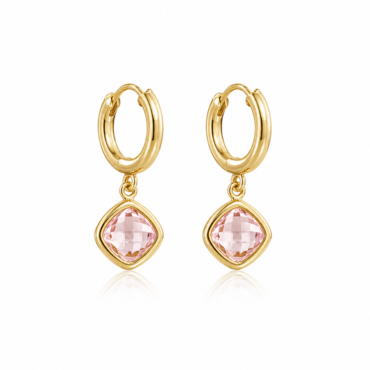 Pendientes pink lady