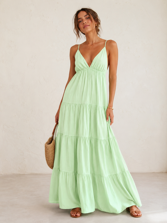 Vestido mint fluido