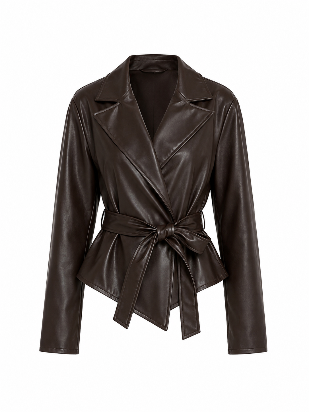 Chaqueta cruzada polipiel
