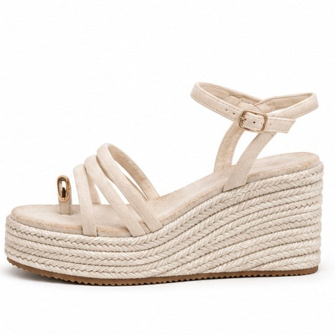 Cuña beige gold