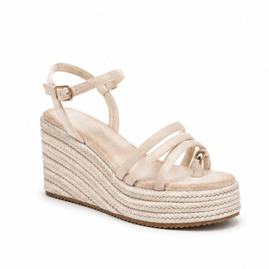 Cuña beige gold