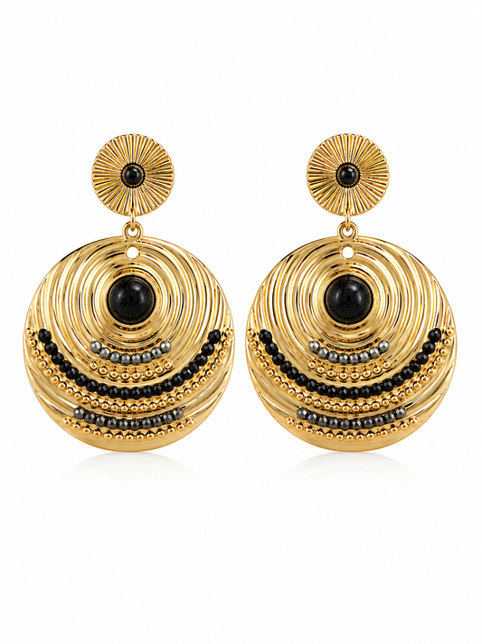 Pendientes gold blanco