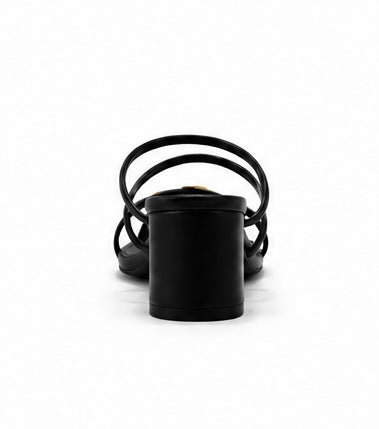 Sandalia black gold