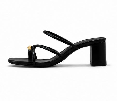Sandalia black gold
