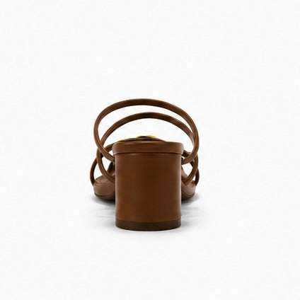 Sandalia camel gold