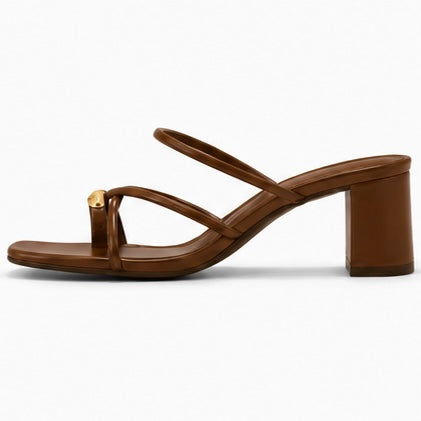 Sandalia camel gold