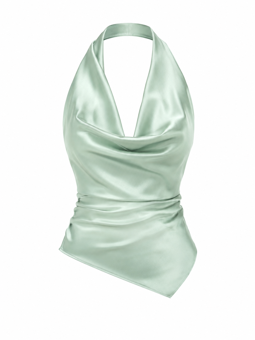 Blusa mint asimétrica