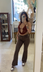 PANTALON ANTE CHOCOLATE