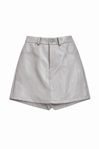 FALDA PANTALON POLIPIEL CREMA