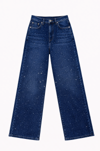 PANTALON DENIM STRASS
