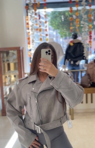 CHAQUETA ANTELINA GRIS