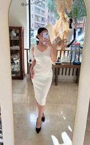 VESTIDO PUNTO WHITE