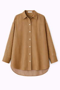 CAMISA RAYAS MOSTAZA