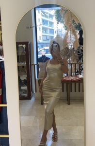 VESTIDO BANDAGE GOLD