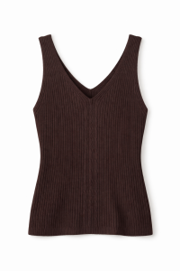 CAMISETA PUNTO FINO CHOCOLATE