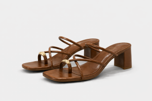 SANDALIA CAMEL GOLD